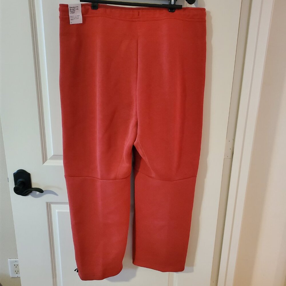 NWT Nike Tech Fleece men's Sweatpants Standard Fit Straight leg XXL red heather - Picture 4 of 12